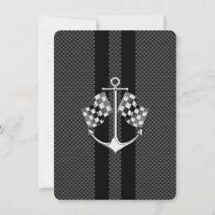 Boot-Racing-Nautik im Carbon Fibre-Stil