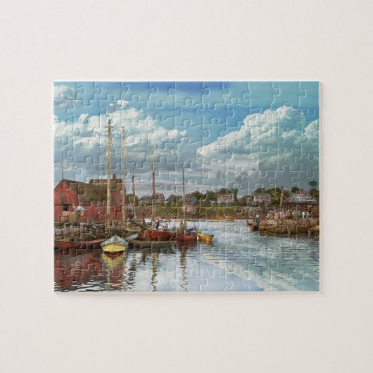 Boot - Rockport Mass - Motif Nummer eins - 1906 Puzzle (Horizontal)