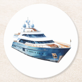 Boot Runder Pappuntersetzer