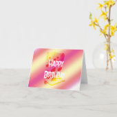 Boot Scoot Birthday Card Karte (Gelbe Blume)