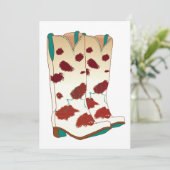 Boot Scoot Blank Card (verbessert) Karte (Stehend Vorderseite)