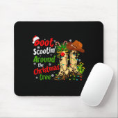Boot Scootin' Around The Christmas Tree Country We Mousepad (Mit Mouse)