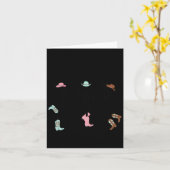 Boot Scootin Boogie Skeletons Tancing Western Hall Karte (Gelbe Blume)