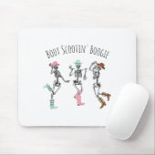 Boot Scootin Boogie Skeletons Tancing Western Hall Mousepad (Mit Mouse)