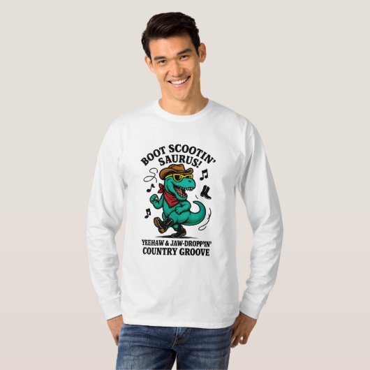 Boot Scootin’ Saurus! T-Shirt (Vorne ganz)
