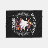 Boot Scootin Soky Retro Western Funny Halloween Cu Fleecedecke (Vorderseite (Horizontal))