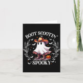 Boot Scootin Soky Retro Western Funny Halloween Cu Karte (Vorderseite)