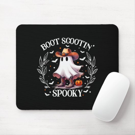 Boot Scootin Soky Retro Western Funny Halloween Cu Mousepad (Mit Mouse)