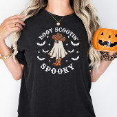 Boot Scootin Spooky Niedlich Halloween Ghost T-Shirt