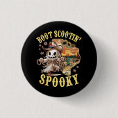 Boot Scootin Spooky Western Country Cowboy Ghost H Button (Vorderseite)