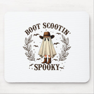 Boot Scootin Spooky Western Halloween Niedlich Gho Mousepad