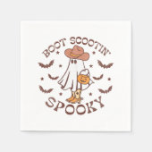 Boot Scootin Spooky, Western Halloween, Retro Fall Serviette (Vorderseite)
