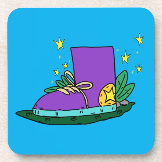 Boot shoe, illustration getränkeuntersetzer (Vorderseite)