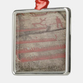 Boot Silbernes Ornament (Links)
