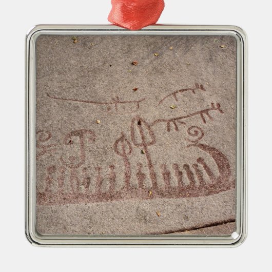 Boot Silbernes Ornament (Vorne)