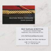 Boot stellt Marinekrämer zur Verfügung Visitenkarte (Vorne/Hinten)