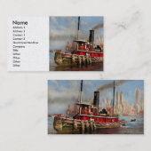 Boot - Tugboat - The Watuppa 1935 Visitenkarte (Vorne/Hinten)