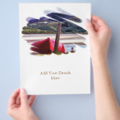 BOOT- UND BERGLANDSCHAFT FLYER (Hand)