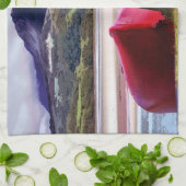 BOOT- UND BERGLANDSCHAFT GESCHIRRTUCH (Gefaltet)