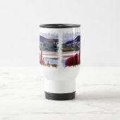 BOOT- UND BERGLANDSCHAFT REISEBECHER (Mittel)