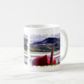 BOOT- UND BERGLANDSCHAFT TASSE KAFFEE (VorderseiteRechts)