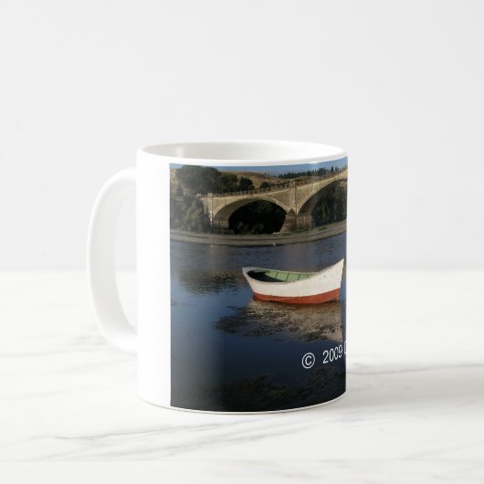 Boot und Brücke Kaffeetasse (Vorderseite Links)