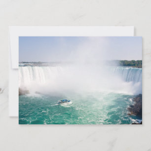Boot und Hufeisenfälle von den Niagarafällen Einladung