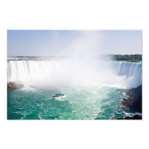 Boot und Hufeisenfälle von den Niagarafällen Fotodruck