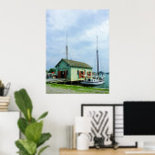 Boot von Austernhütte Poster (Heimbüro)