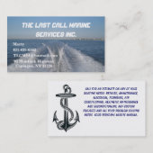 Boot wecken visitenkarte (Vorne/Hinten)