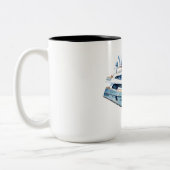 Boot Zweifarbige Tasse (Links)