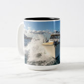 Boot Zweifarbige Tasse (Vorderseite Links)