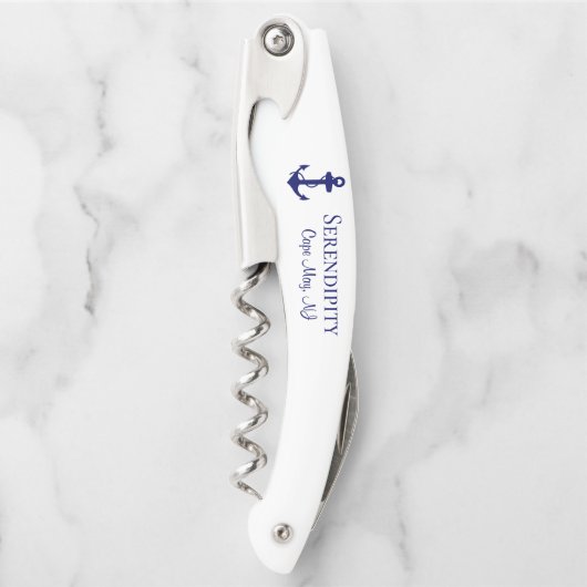 Bootanker Personalisiert Kellnermesser (Vorderseite)