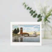 Bootanlandung und Miller Tower Postkarte (Stehend Vorderseite)