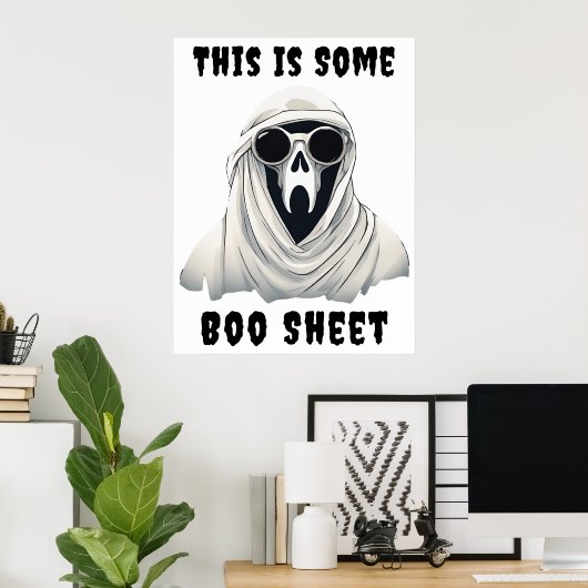 Bootblatt - Halloween Print Poster (Heimbüro)