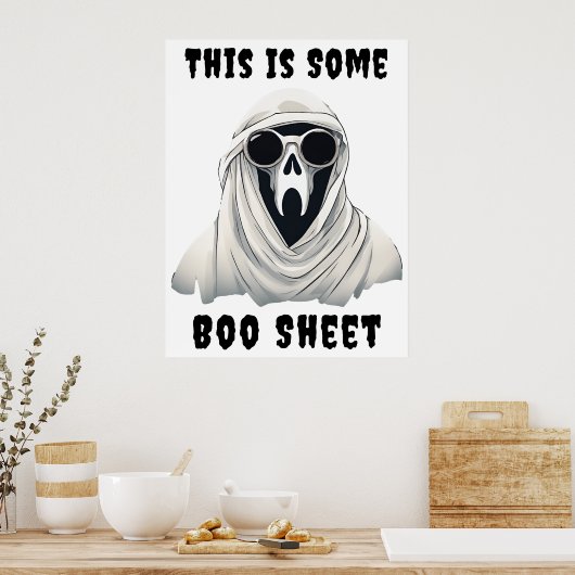 Bootblatt - Halloween Print Poster (Küche)