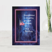 Bootcamp-Abschluss für Navy Basic Training Karte (Vorderseite)