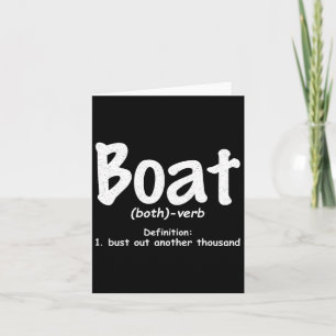 Bootdefinition Sprengt wieder tausend lustige Boot Karte