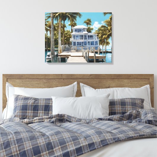 Bootdock Canvas Print Leinwanddruck (Insitu (Schlafzimmer))