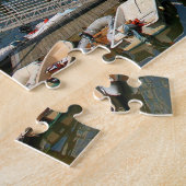 Bootdocks im Hafen von Northport auf Long Island N Puzzle (Seite)