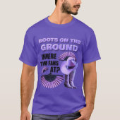BOOTE AM BODEN (PURP) T-Shirt (Vorderseite)