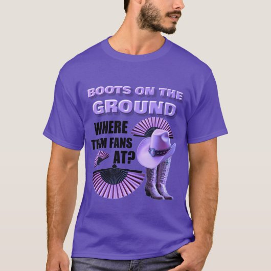 BOOTE AM BODEN (PURP) T-Shirt (Vorderseite)