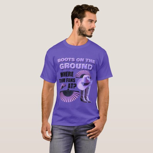 BOOTE AM BODEN (PURP) T-Shirt (Vorne ganz)