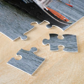 Boote am Fluss Conwy, Wales Puzzle (Seite)