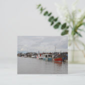 Boote am Fluss in Southwold Postkarte (Stehend Vorderseite)