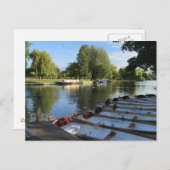Boote am Fluss, Stratford Upon Avon UK Travel Postkarte (Vorne/Hinten)