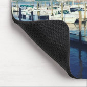 Boote am Hudson River, Riverside Park, NYC Mousepad (Ecke)