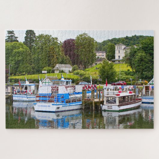 Boote am Lake Windermere, Cumbrien, England Puzzle (Horizontal)