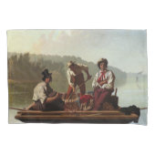 Boote am Missouri Kissenbezug (Vorderseite-Links)