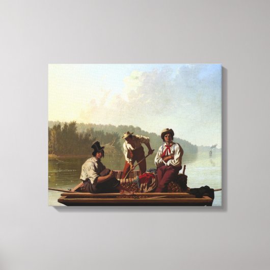 Boote am Missouri Leinwanddruck (Vorderseite)